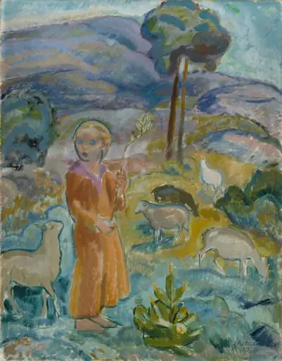 Paimentyttö, by Yrjö Ollila