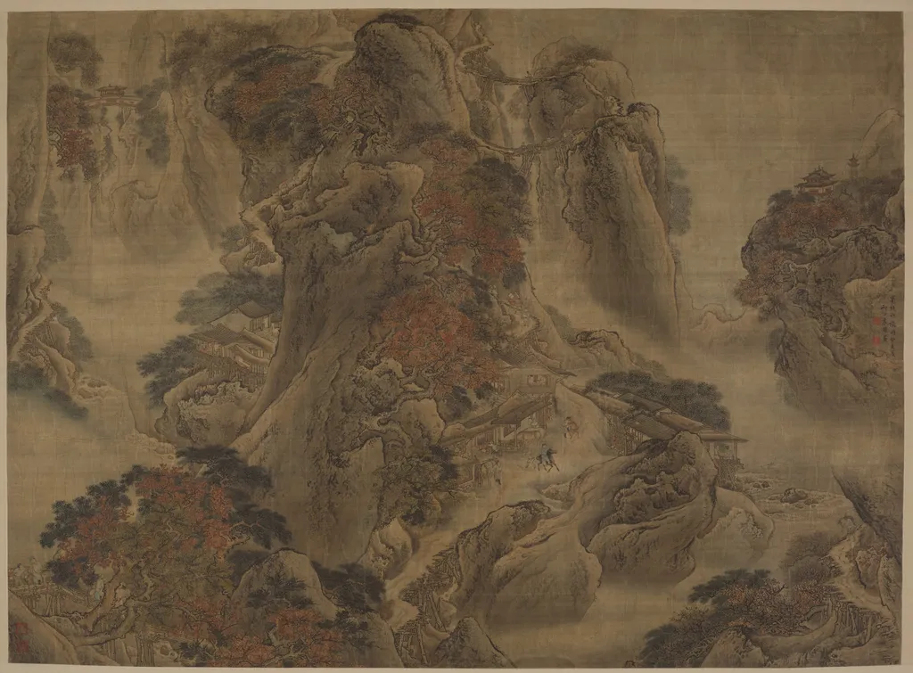 Road to Shu, by Yuan Yao, unspecified, 1743