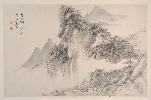 清　惲壽平　倣宋元山水圖　冊|Landscapes in the manner of Song and Yuan masters