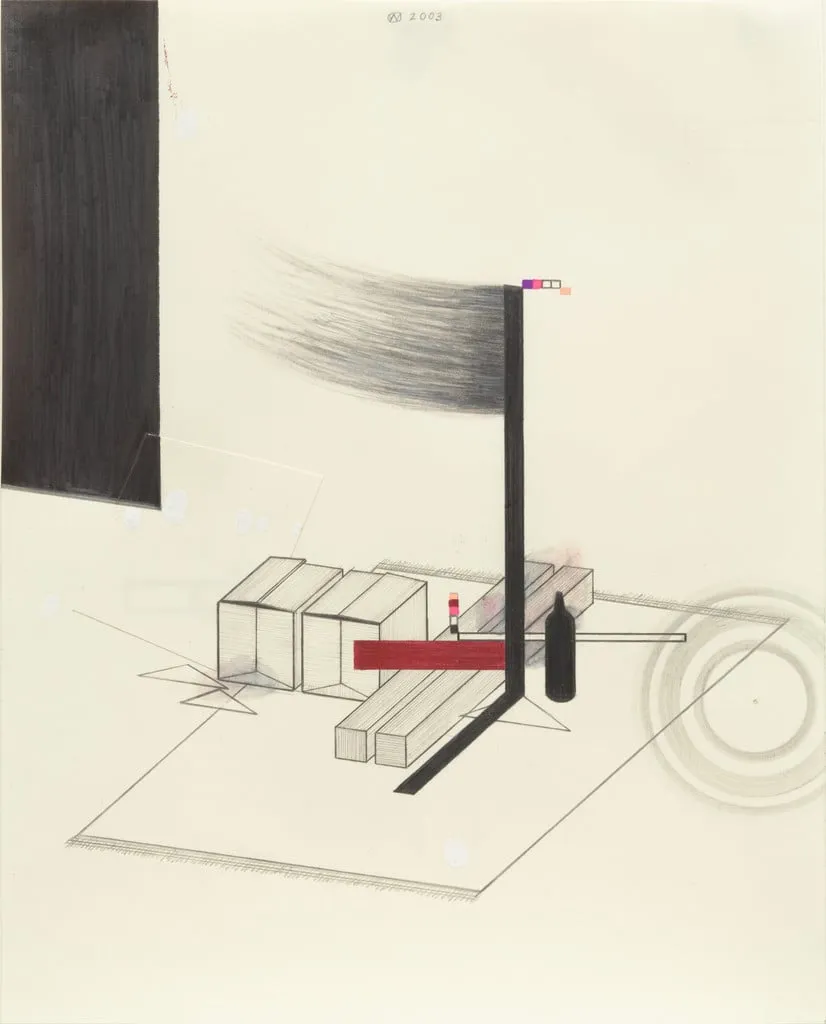Untitled, by Yuri Masnyj, gouache, 2003