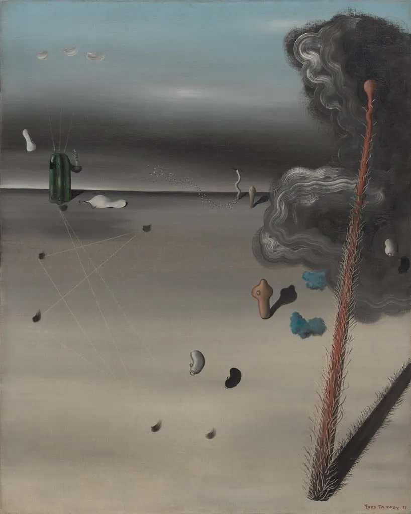 Untitled, by Yves Tanguy, oil, 1927