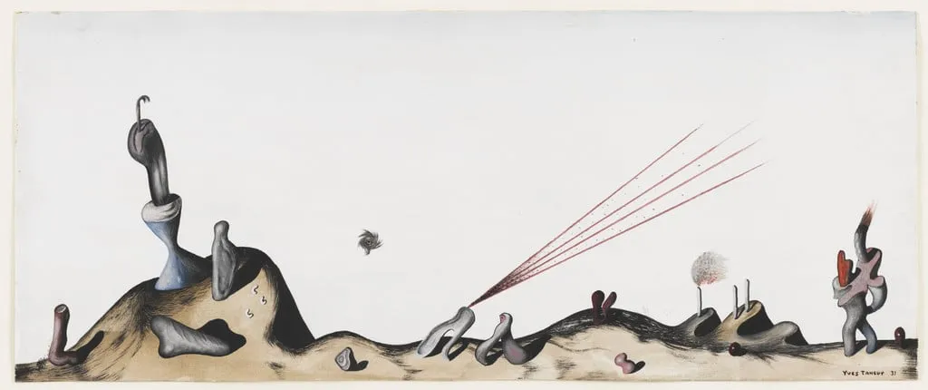 Untitled, by Yves Tanguy, watercolor, 1931