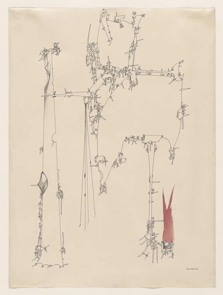 Untitled, by Yves Tanguy, watercolor, 1949