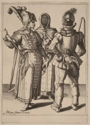 A Grandee, a Peasant, and a Veiled Woman, by Zacharias Dolendo