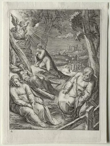 Passion Set:  Christ on the Mount of Olives, by Zacharias Dolendo