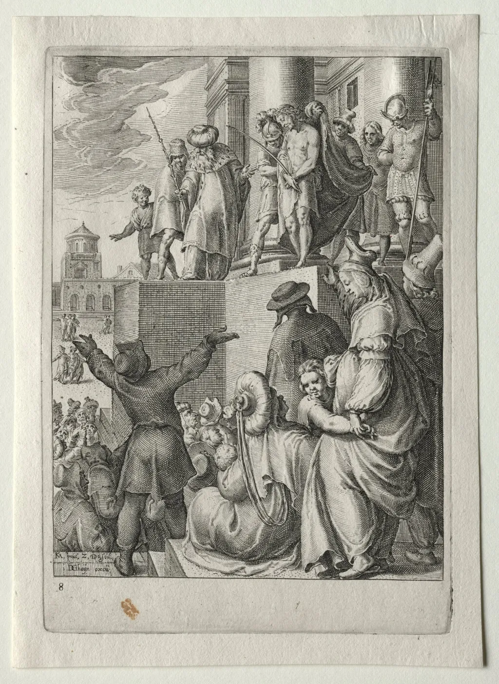 Passion Set: Ecce Homo, by Zacharias Dolendo, 1597
