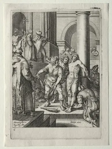 Passion Set: Flagellation of Christ, by Zacharias Dolendo