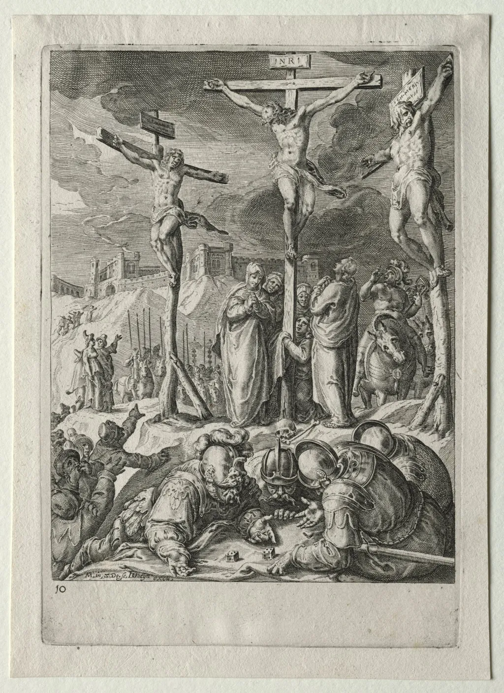 Passion Set: The Crucifixion, by Zacharias Dolendo, 1597