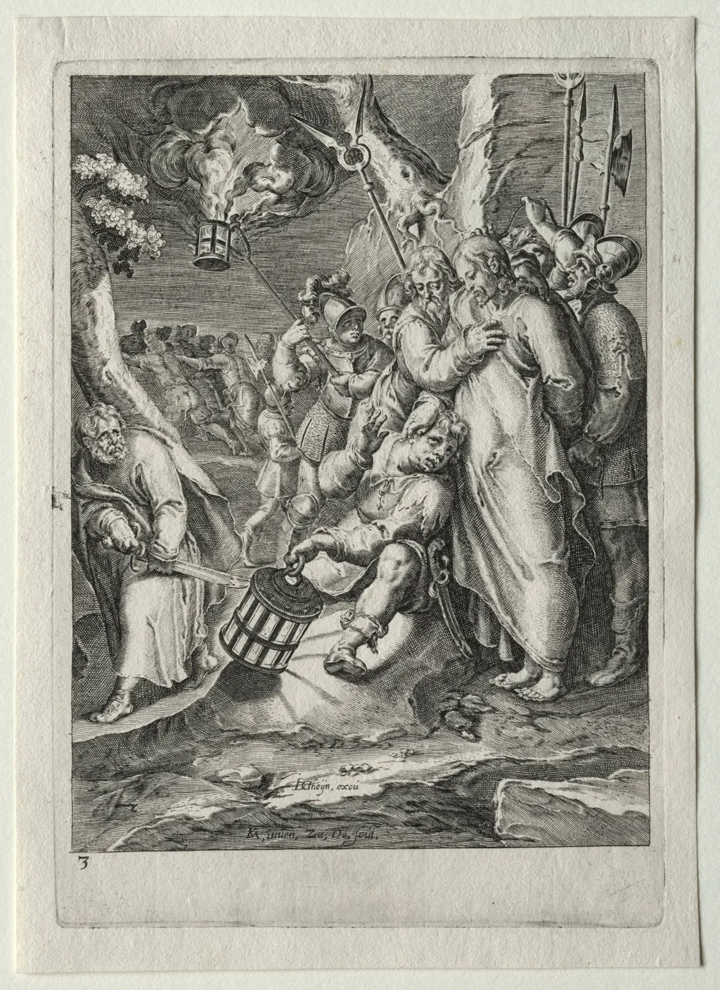 Passion Set: The Treason of Judas, by Zacharias Dolendo, 1597