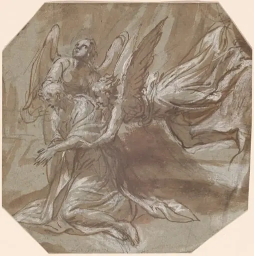 Christ in Gethsemane, by Zanguidi, called Bertoia, Jacopo