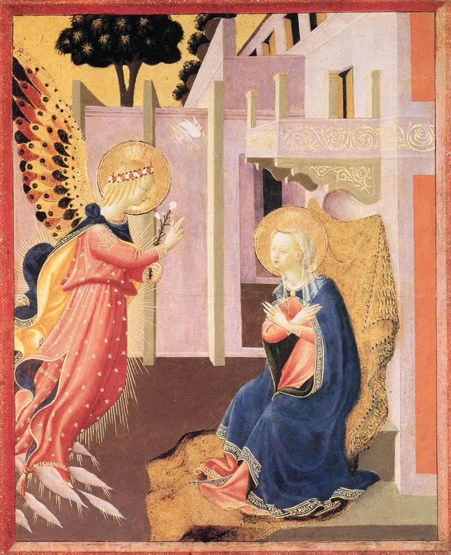 The Annunciation, by Zanobi Strozzi, unspecified, 1453