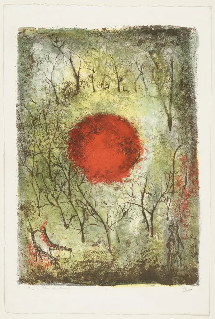 Untitled, by Zao Wou-ki, ink, 1950