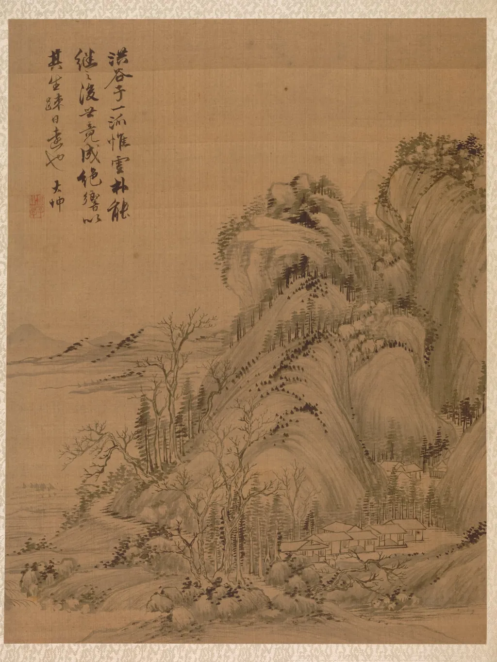 Landscape in the Style of Ching Hao, by Zhai Dakun, unspecified, 1775