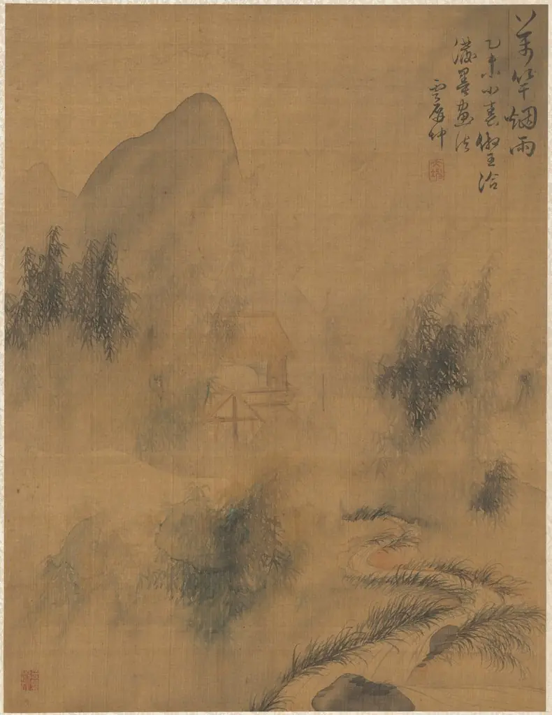 Ten Thousand Bamboos in the Mist and Rain, by Zhai Dakun, 1775