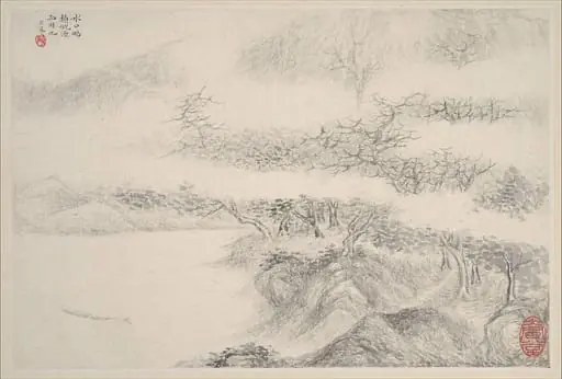 清 張風 山水圖 冊 紙本|Landscapes, by Zhang Feng, 1644