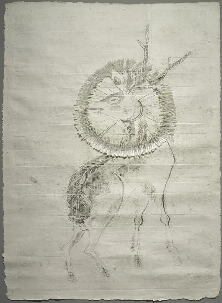 Untitled, by Zhang Huan, ink, 2006