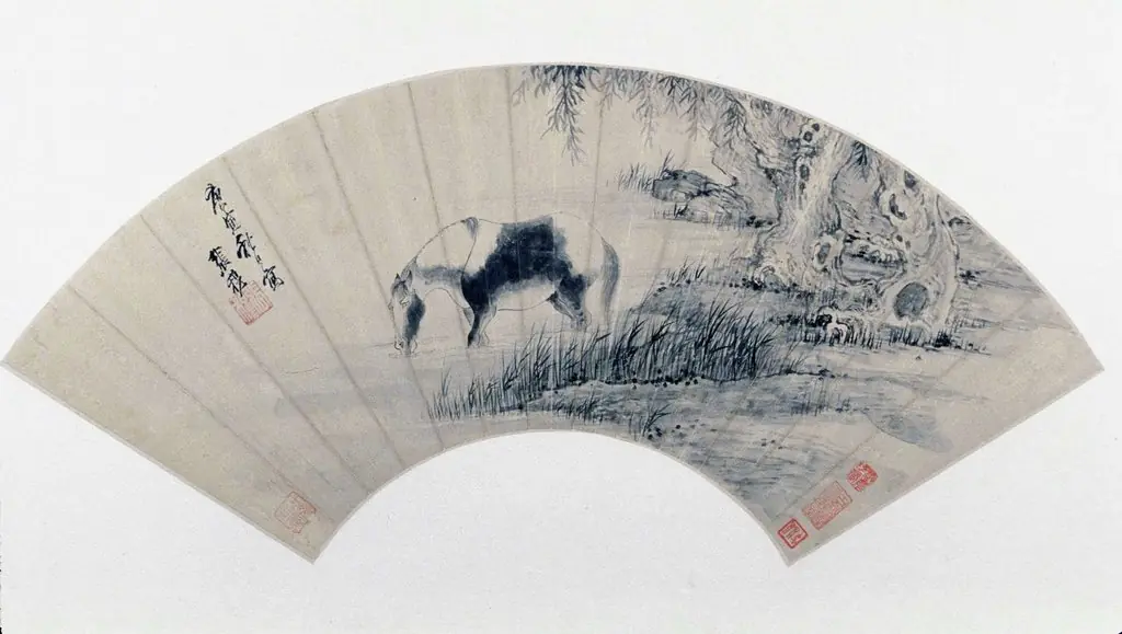 Horse Drinking in a River