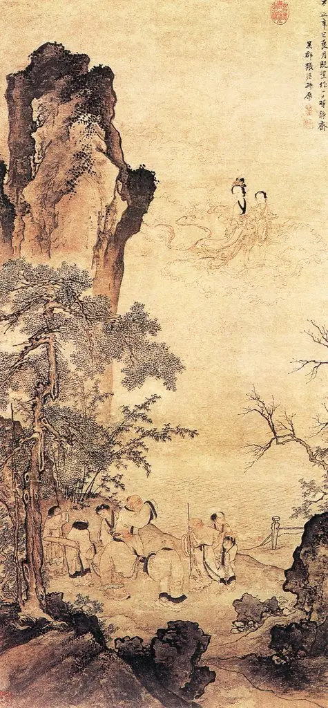 Gathering of Immortals at the Lake of Gems, by Zhang Wo