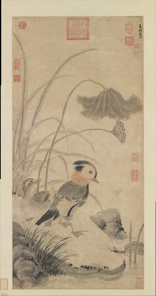 Withered Lotuses and Mandarin Ducks, by Zhang Zhong
