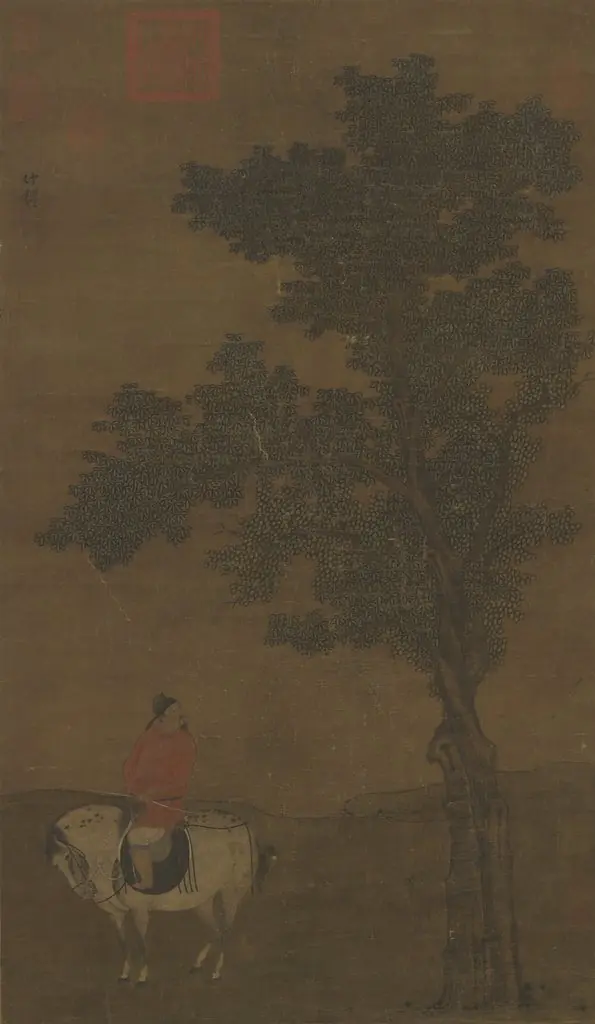 Traveling by Horseback in a Spring Countryside, by Zhao Yong