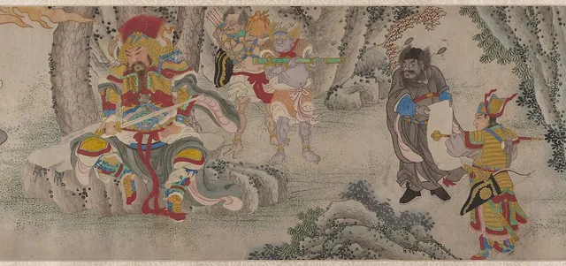 明  鄭重  搜山圖  卷|Searching the Mountains for Demons