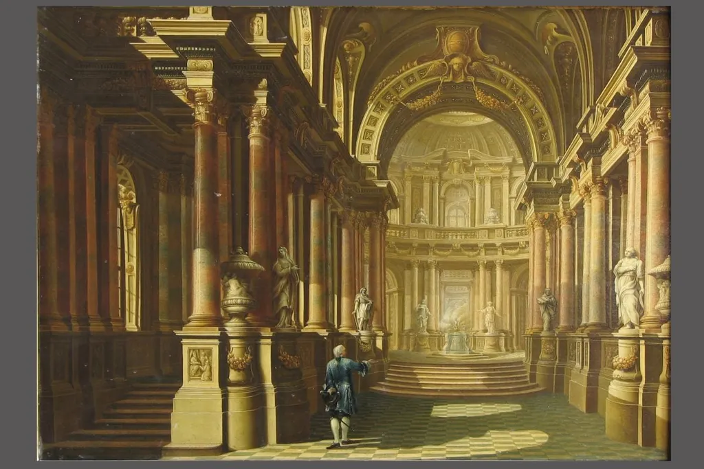 Interiorul unui templu, by Zimmermann. J. H. F., unspecified