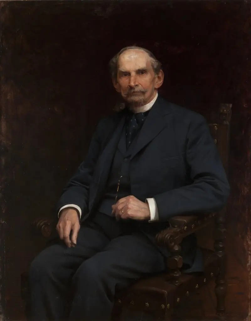 Portrait of Florian Ziemiałkowski, by Zygmunt Ajdukiewicz