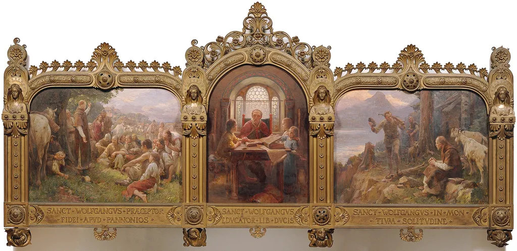 The Legend of St. Wolfgang, by Zygmunt Ajdukiewicz, oil, 1907