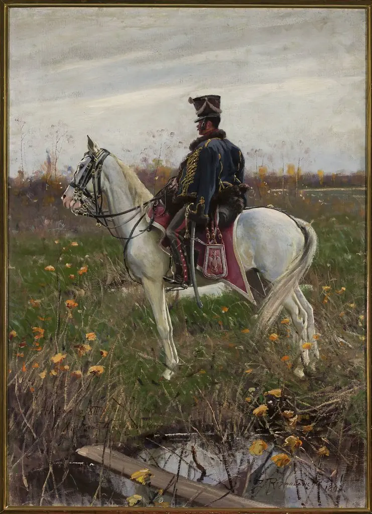 Hussar from the 13th Regiment of the Army of the Duchy of Warsaw, by Zygmunt Rozwadowski