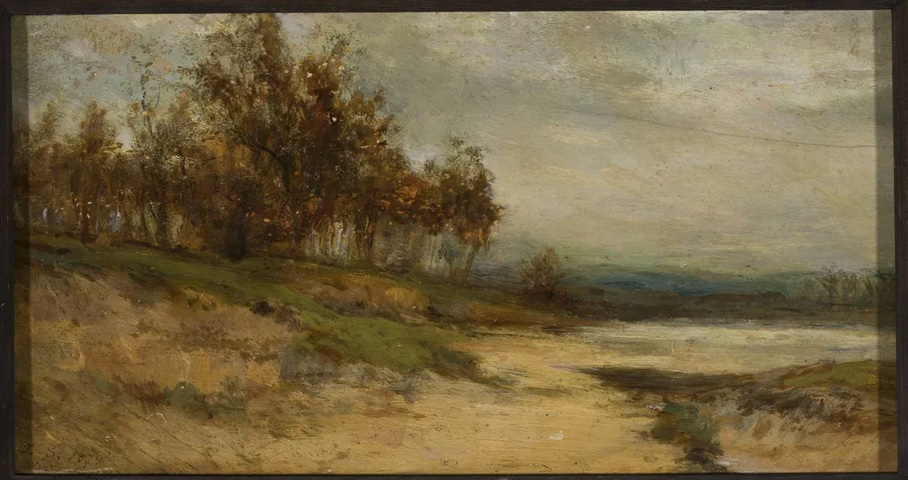 Landscape with a bunch of trees, by Zygmunt Sidorowicz, oil